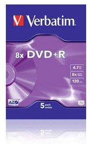 DVD+R/4.7GB 120Min 4x Live It VideoC 5pk