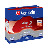 BD-RE/25GB 2xspd Single Layer JCase 5pk
