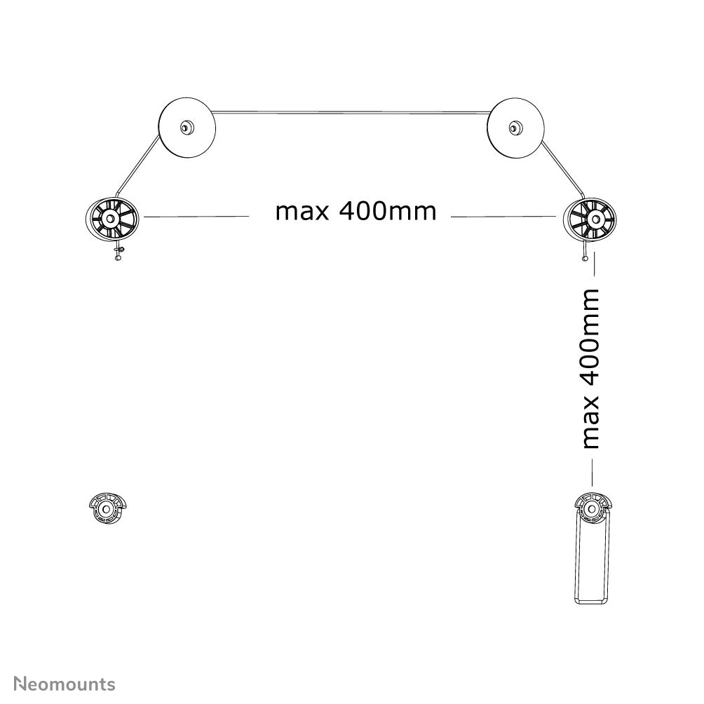 Neomounts Ultra-thin fixed flat screen support
