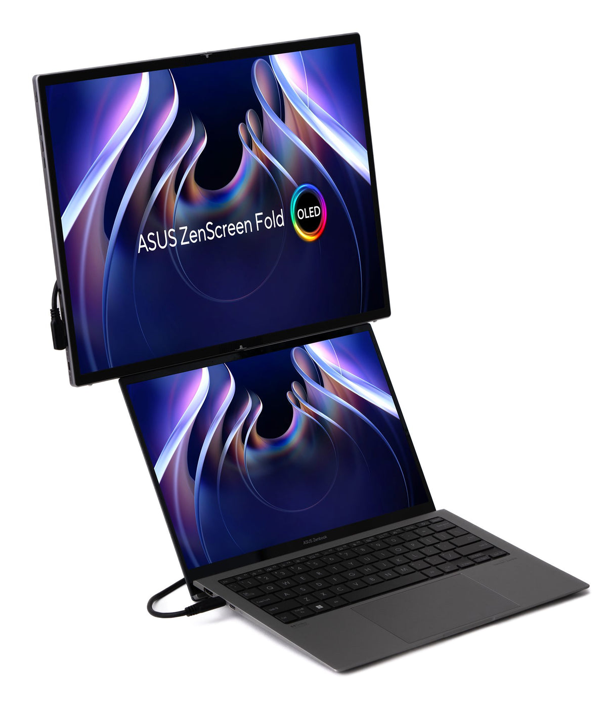"ASUS ZenScreen Fold OLED MQ17QH écran plat de PC 43,9 cm (17.3"") 2560 x 1920 pixels Quad HD Argent"