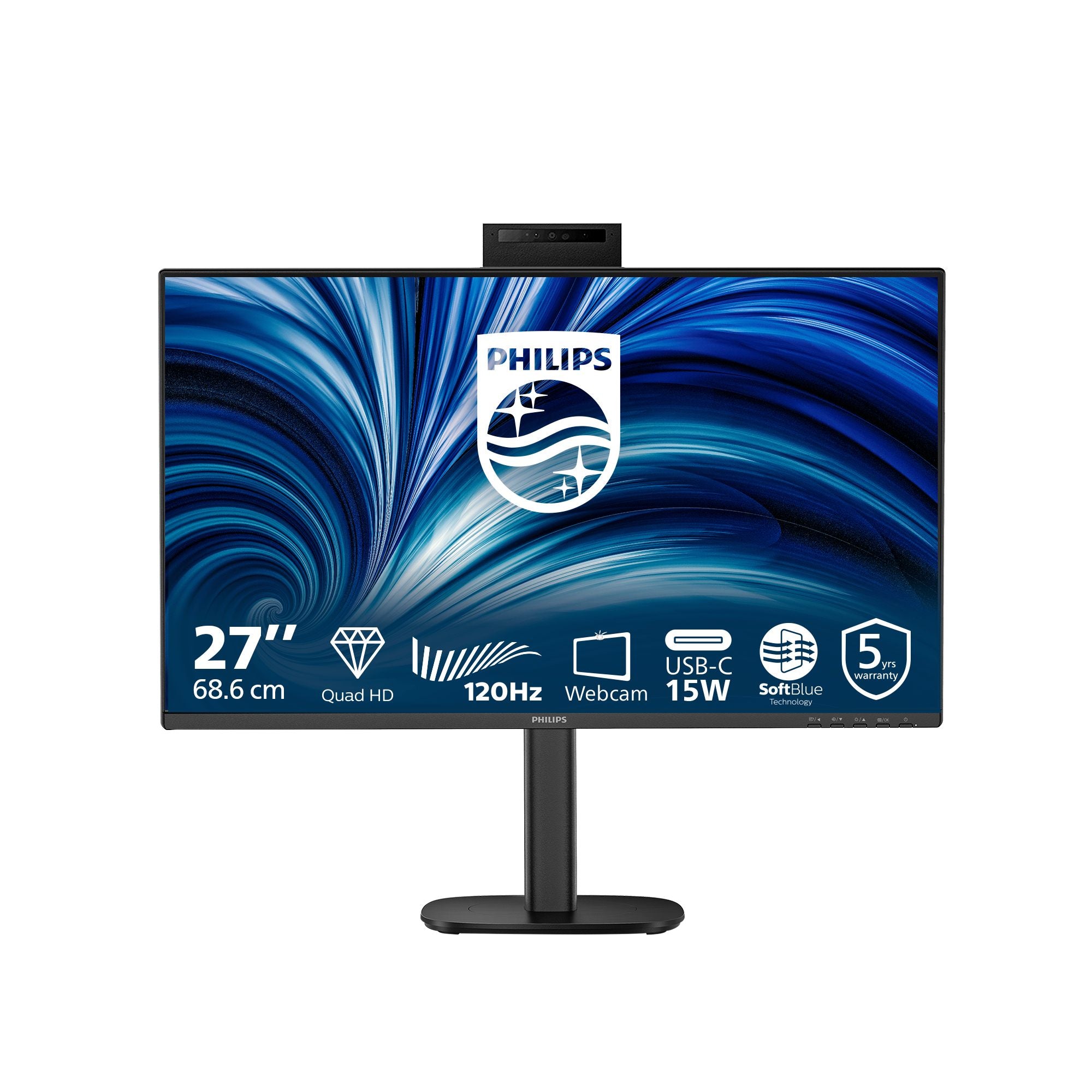 PHILIPS 27p 2560x1440 120Hz IPS Flat H/A 150 MM SoftBlue Technology Smart Link Sync Second Screen Harmony TUV EyeSafe USB