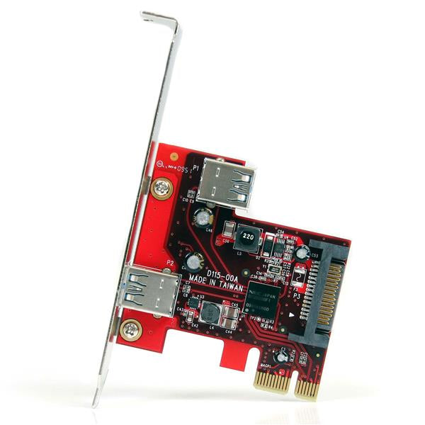2 port PCIe USB 3 Card 1x Int 1x Ext