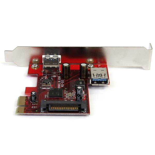 2 port PCIe USB 3 Card 1x Int 1x Ext