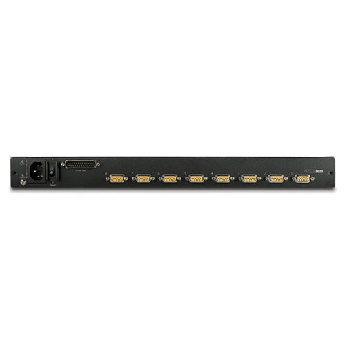 APC LCD Console KVM console with KVM switch 8 ports PS/2 17inch rack-mountable VGA Black 1U