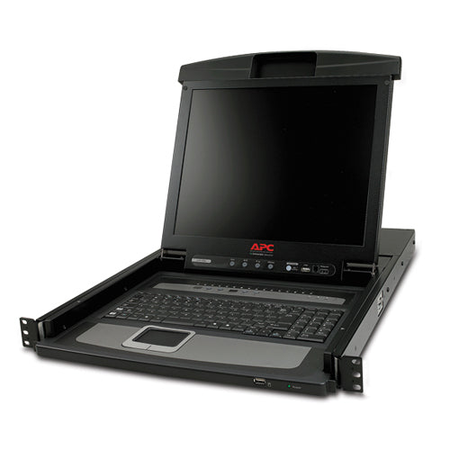 APC 17p Rack LCD Console with Integrated 16 Port Analog KVM Switch