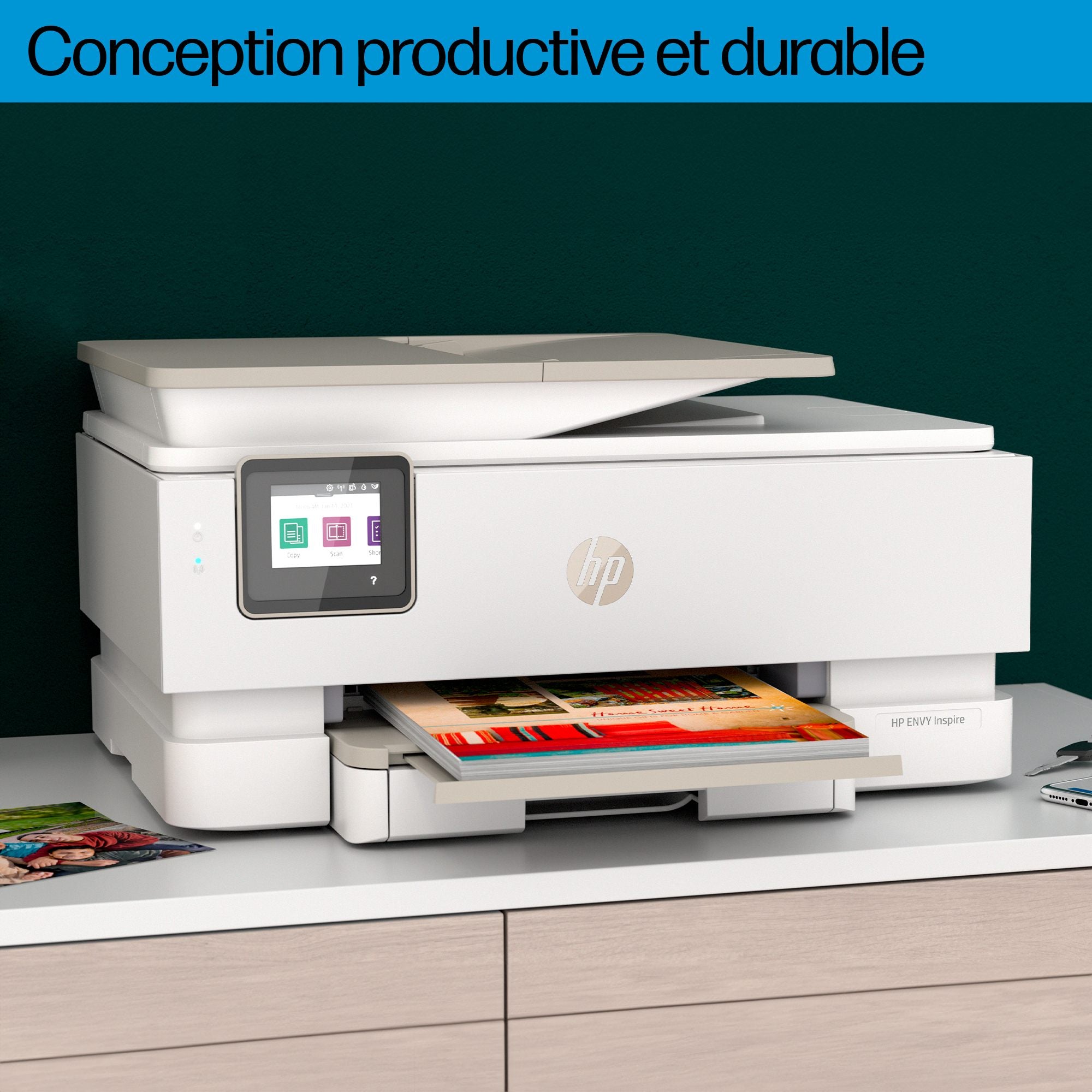 HP ENVY Imprimante tout-en-un HP Inspire 7920e, Couleur, Imprimante pour Maison et Bureau a domicile, Impression, copie, numérisation, Sans fil  HP+  Éligibilit