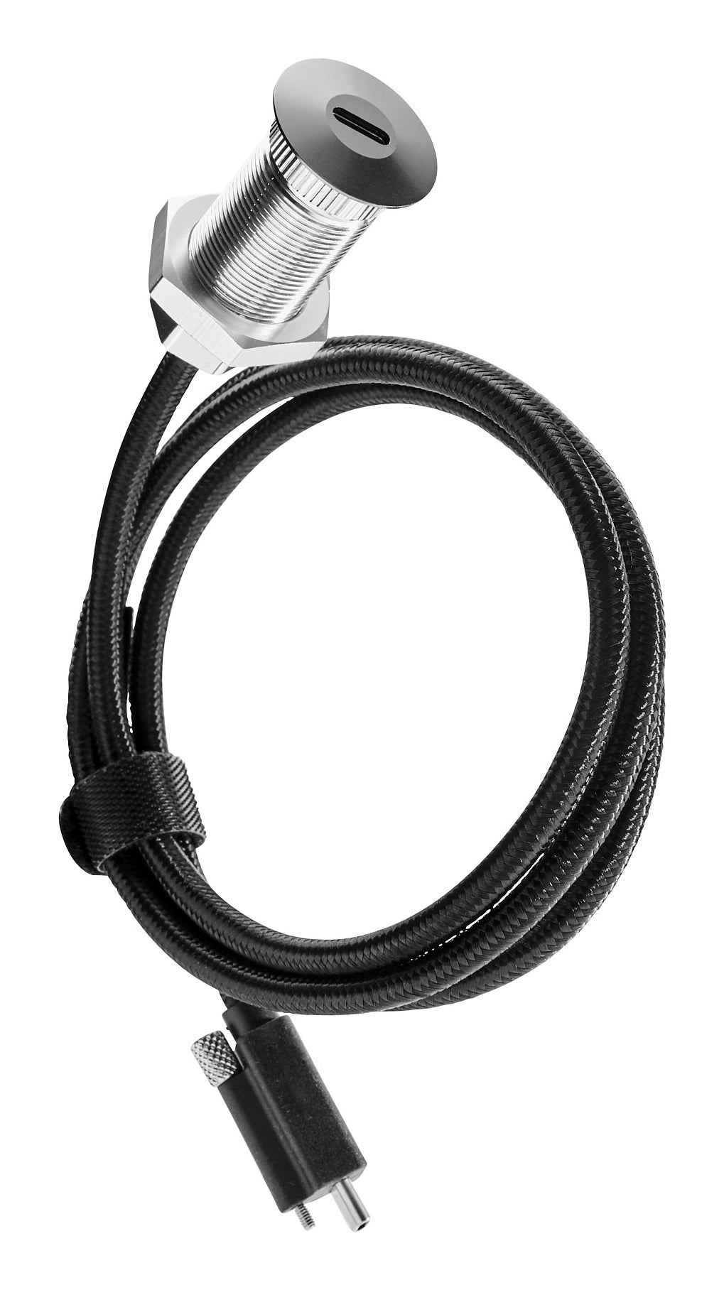 Socket, USB-C, charging only, 2.0m, screw, aluminium