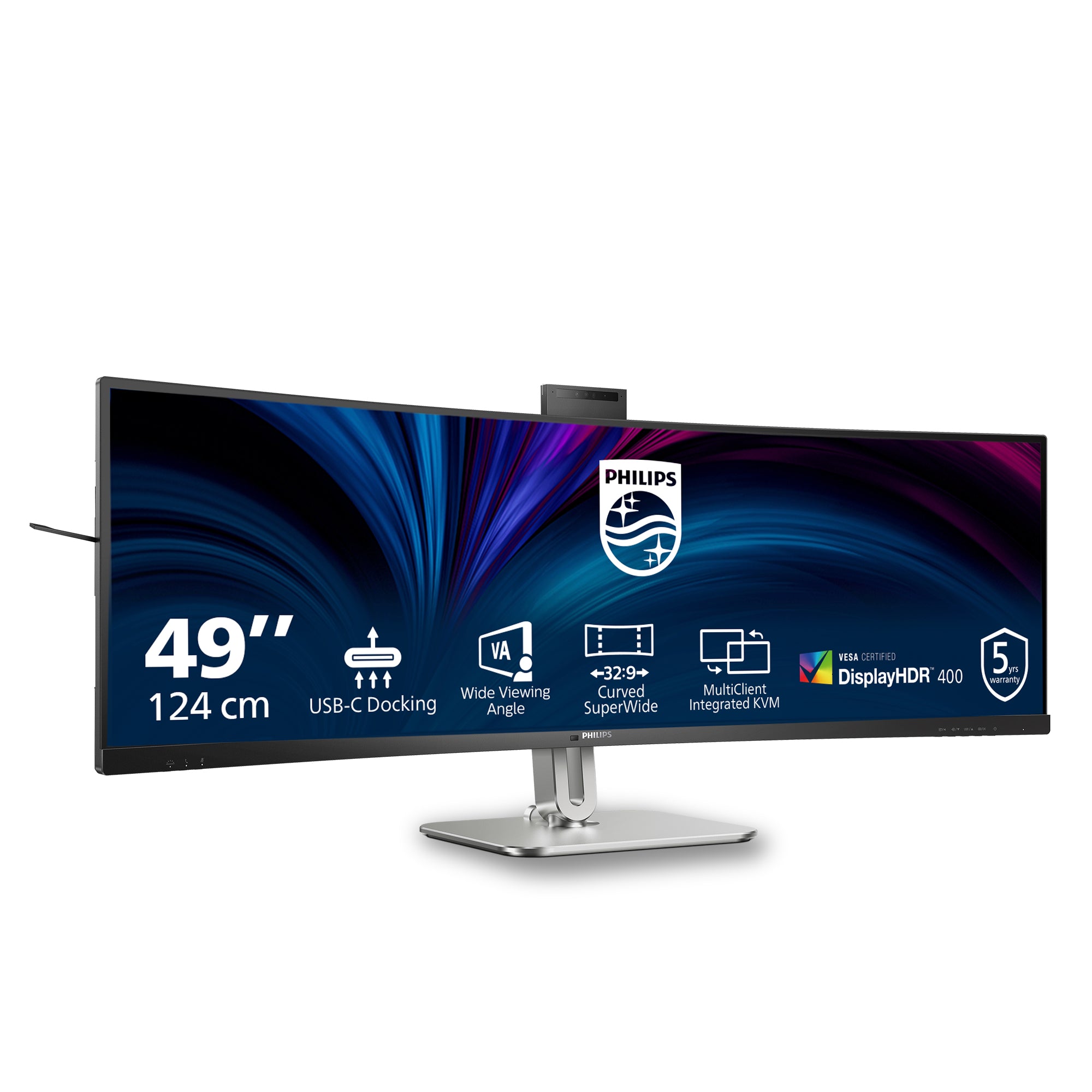 PHILIPS 49B2U5900CH/00 48.8p 5120x1440 VA Curved 1800R H/A 130mm SUPERWIDE USB-C 75Hz DP 2x HDMI USB HUB SPEAKERS