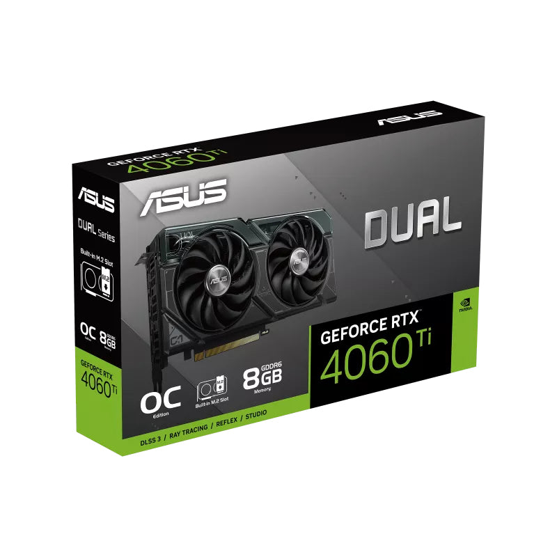 ASUS DUAL RTX 4060TI 8Go GDDR6 OC 3xDP 1xHDMI