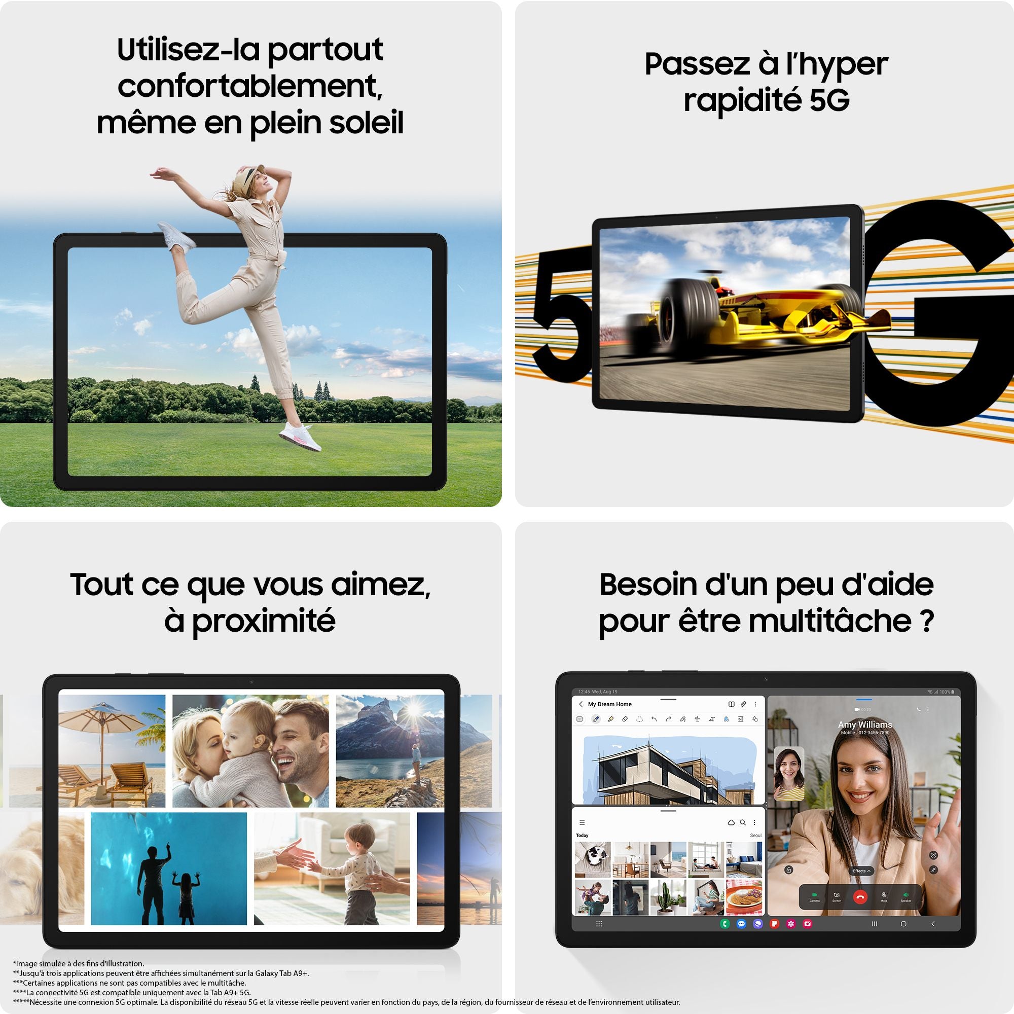 Samsung X210 Galaxy Tab A9+ Wifi (11'' - 64 Go, 4 Go RAM) Graphite