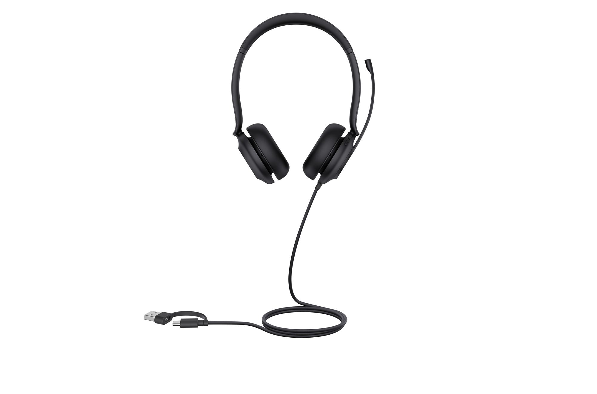 Yealink UH35 Dual UC USB-C/A Avec fil Arceau Bureau/Centre d'appels USB Type-C / USB Type-A Noir
