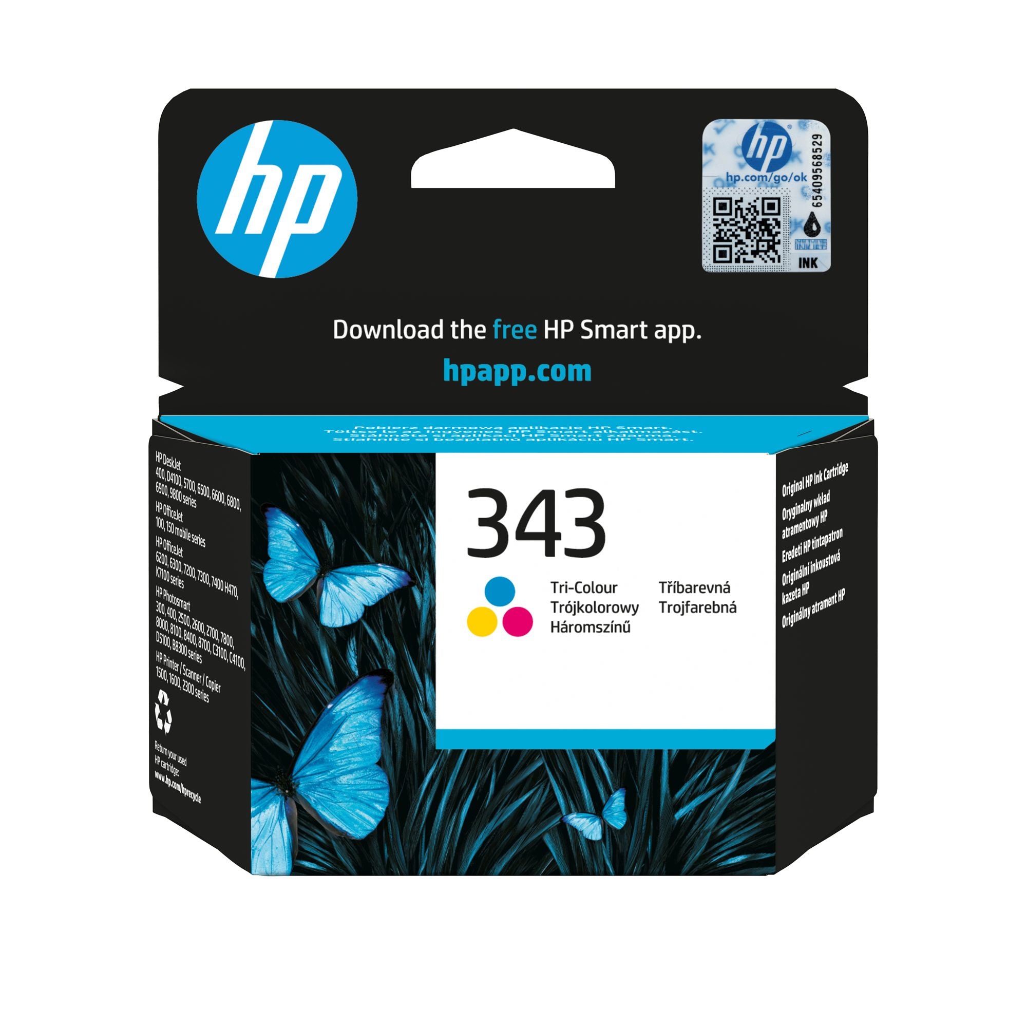 HP 343 original Ink cartridge C8766EE UUS tri-colour standard capacity 7ml 330 pages 1-pack