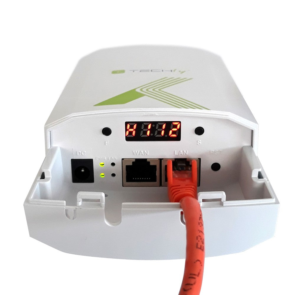 Techly I-WL-CPE880 Dispositif externe CPE/Point d'acces/Répéteur 5,8GHz 15dBi 300Mb/s