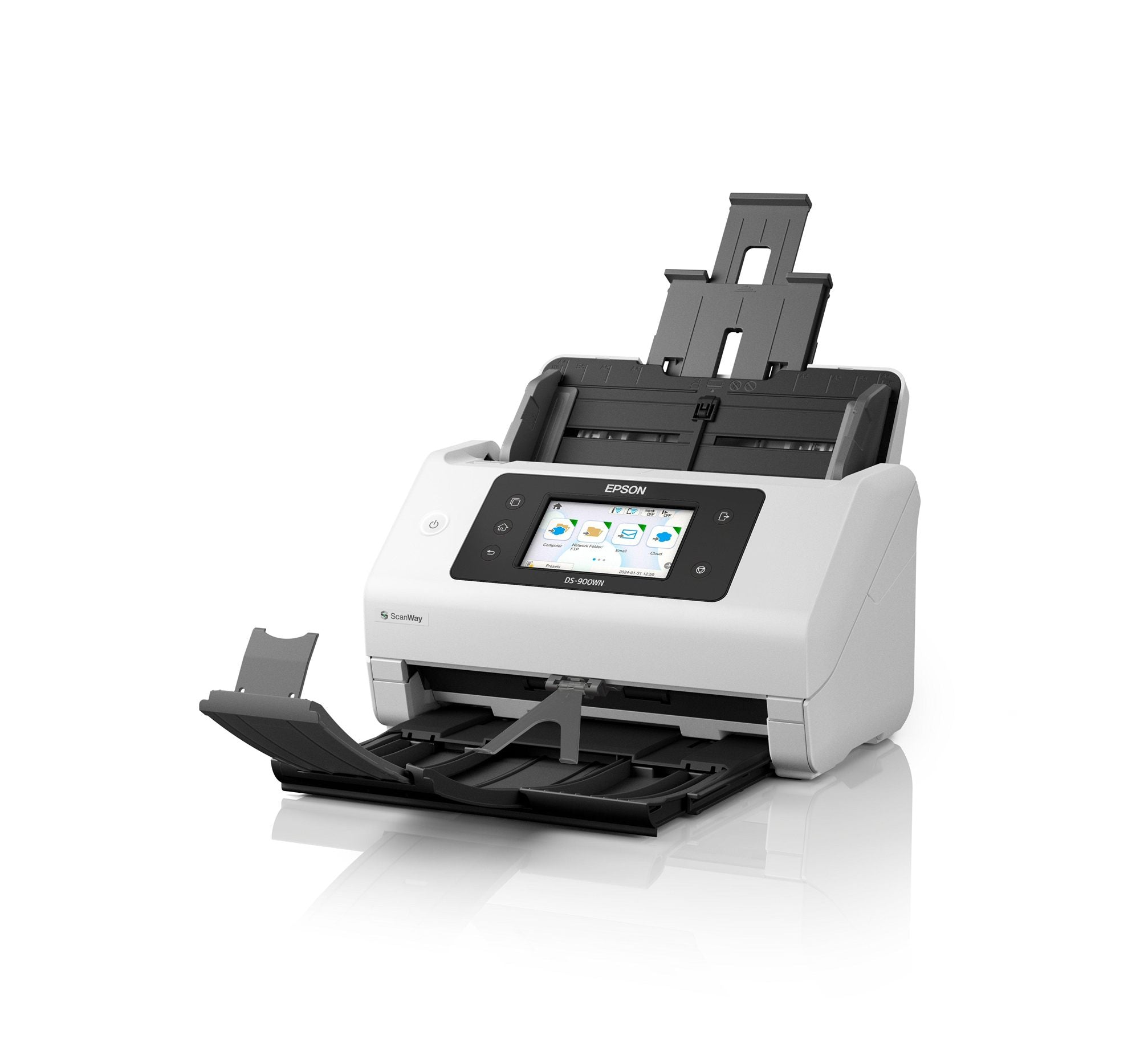 EPSON WorkForce DS-900WN Scanner A4 network and Wifi 70ppm/140ipm feeder 100 sheets