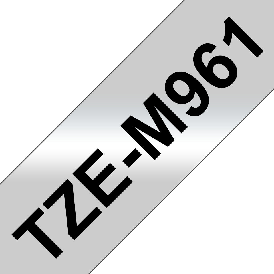 BROTHER P-TOUCH TZE-M961 noir sur silver-matt 36mm pack de 1