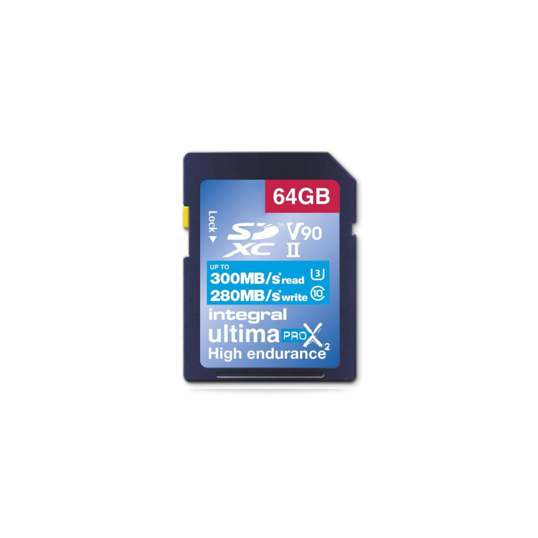64GB SDXC CL10 UHS2 U3 V90 300MB/s
