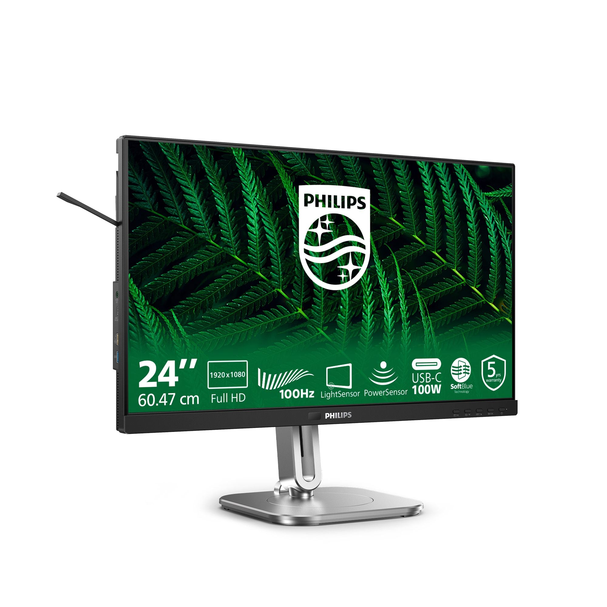 PHILIPS 24B2G5301/00 Monitor 23.8p 1920x1080 100Hz HDMI DP USB dark gray