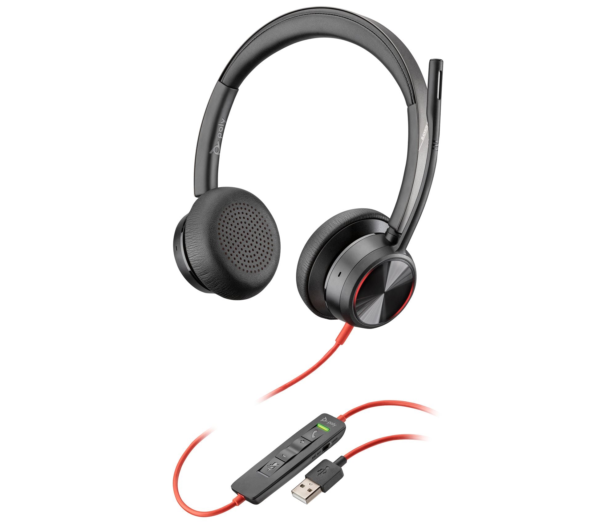 POLY Blackwire BW8225 Micro-casque USB-A ANC - 2 écouteurs