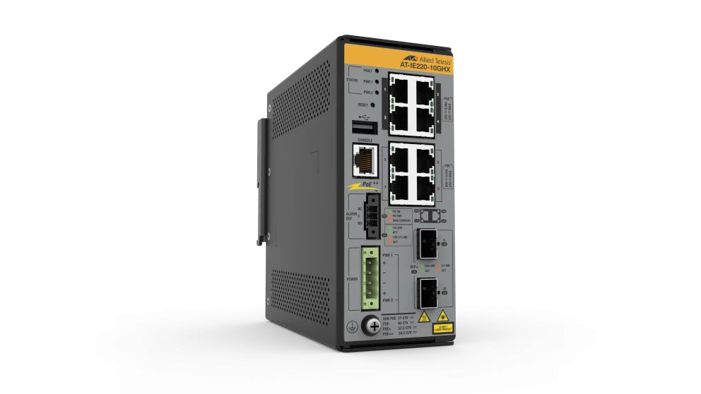 Switch.Indus IP30 L2+ 8x10/100 /1000TX PoE++ 802.3bt 2 x SFP