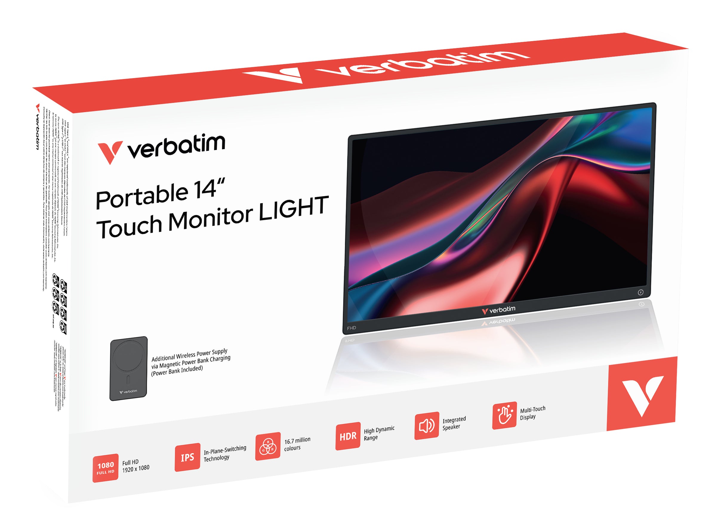 Portable 14" FHD Touch Monitor LIGHT wit