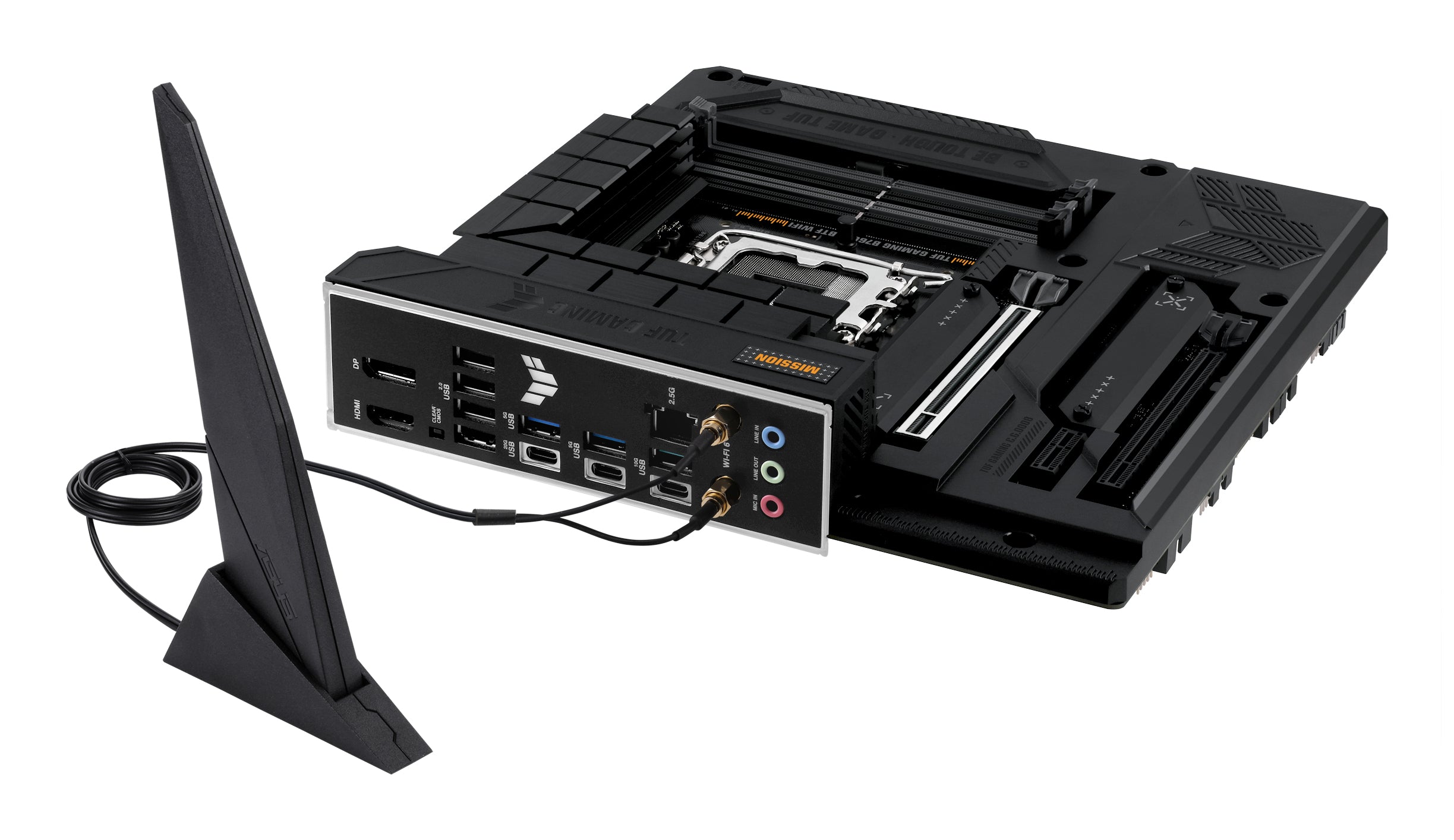 ASUS TUF GAMING B760M-BTF WIFI LGA 1700 4DDR5 microATX 4xSATA MB 1xHDMI 2.1 1xDP 1.4 3xM.2