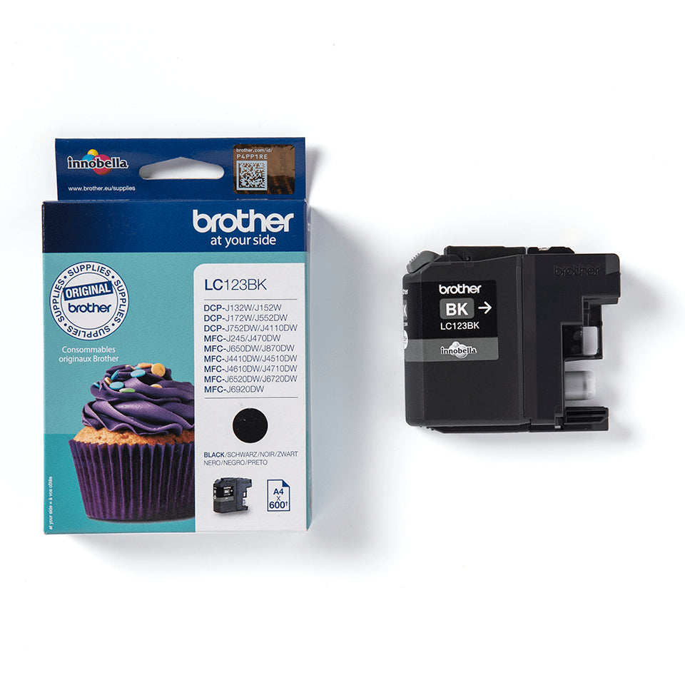 BROTHER LC-123 cartouche dencre noir haute capacité 600 pages pack de 1