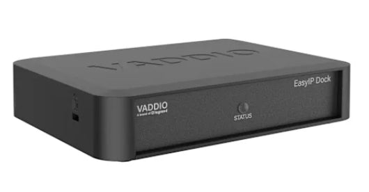 Vaddio EasyIP Dock Audio/Video Switching Station â€“ 1080p, USB 3.0, HDMI, Dante â€“ for IP-based AV integration in professional environments.
