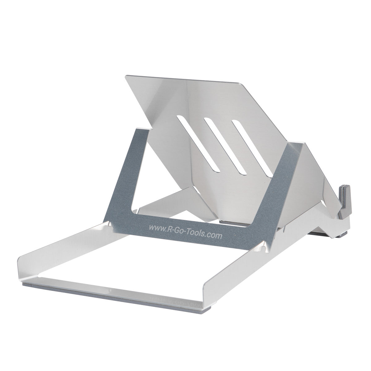 R-GO TOOLS Support pour PC portable Riser Basic, argent