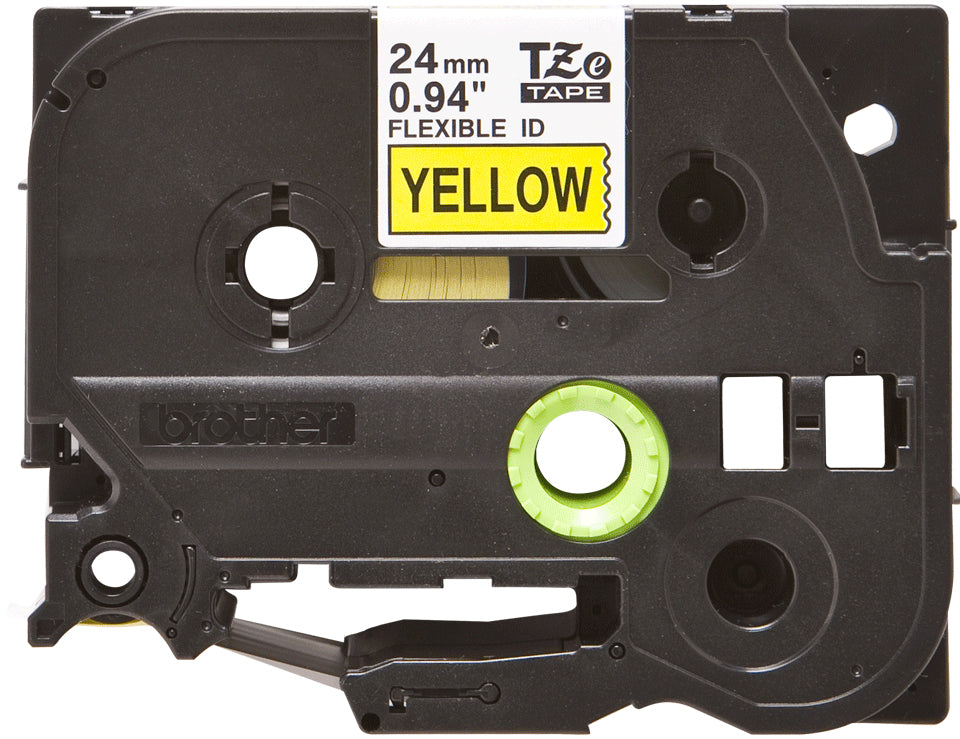 BROTHER P-TOUCH TZE-FX651 noir sur jaune  24mm