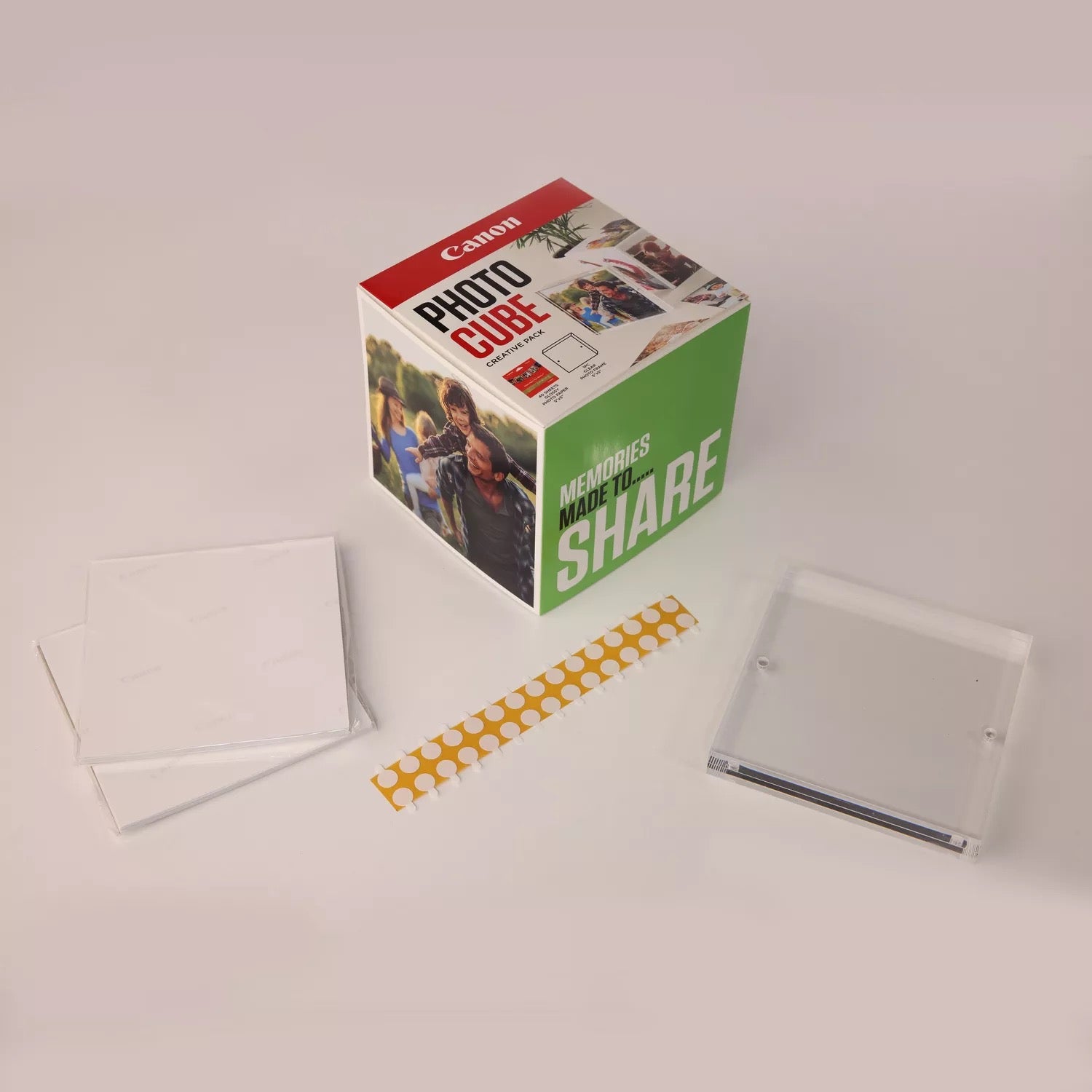 CANON pp-201 Ink Cartridge 5x5 Photo Cube Creative Pack White Green