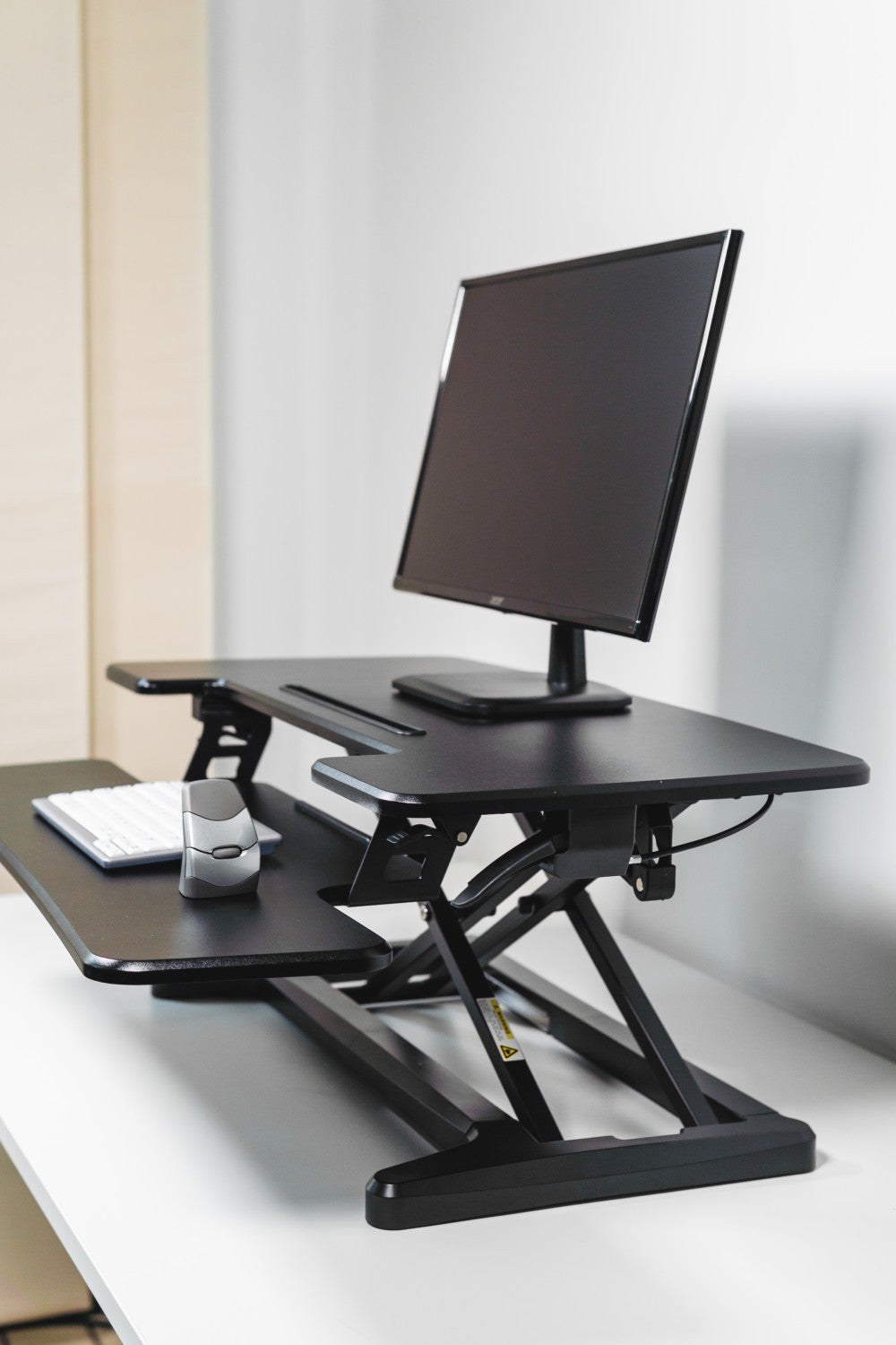 BAKKERELKHUISEN Support bureau assis-debout Riser 2 Noir