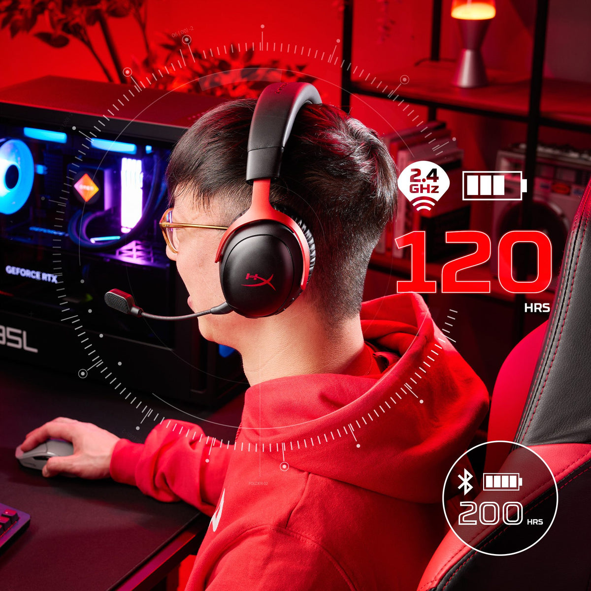 HyperX Cloud III S Wireless - Casque de jeu (Noir)