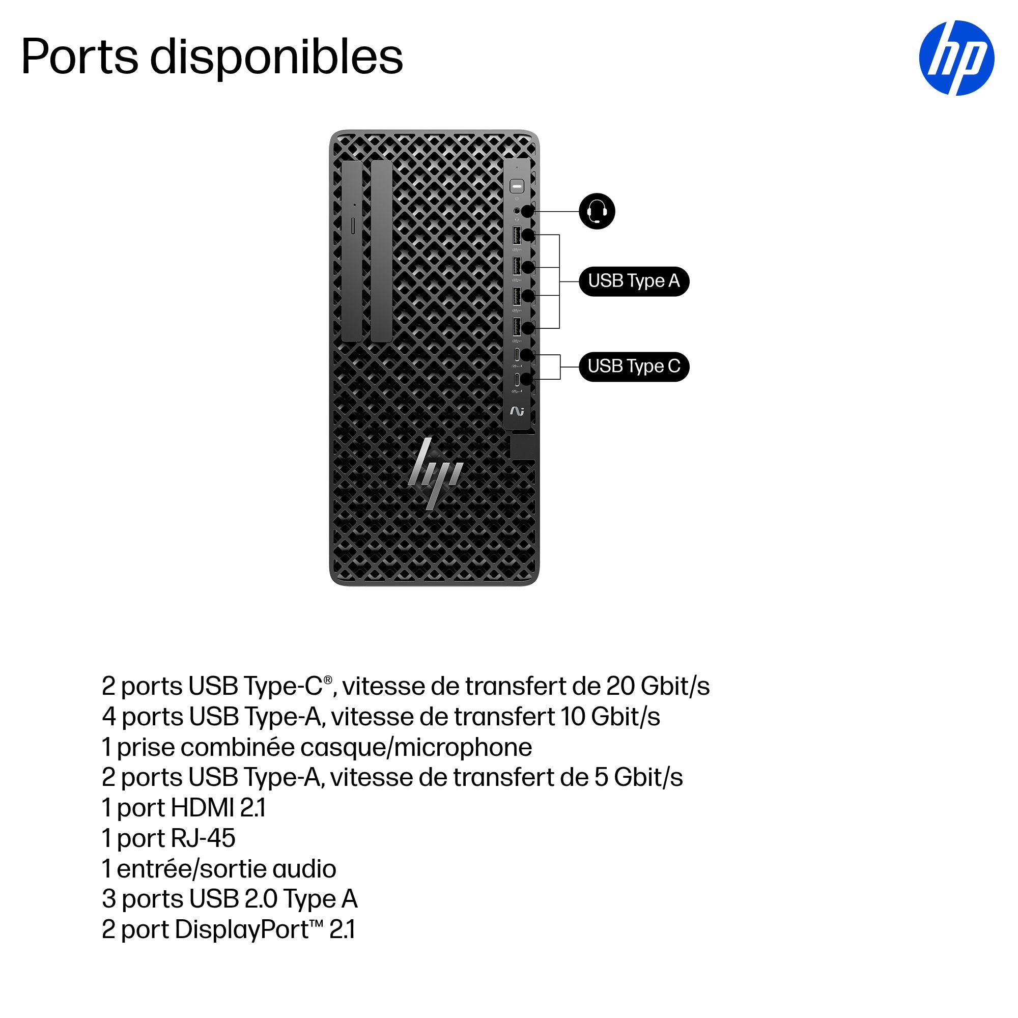 HP Z1 G1i Intel Core Ultra 7 265 16Go 512To SSD NVIDIA RTX A400 4Go W11P 3/3/3 Smartbuy