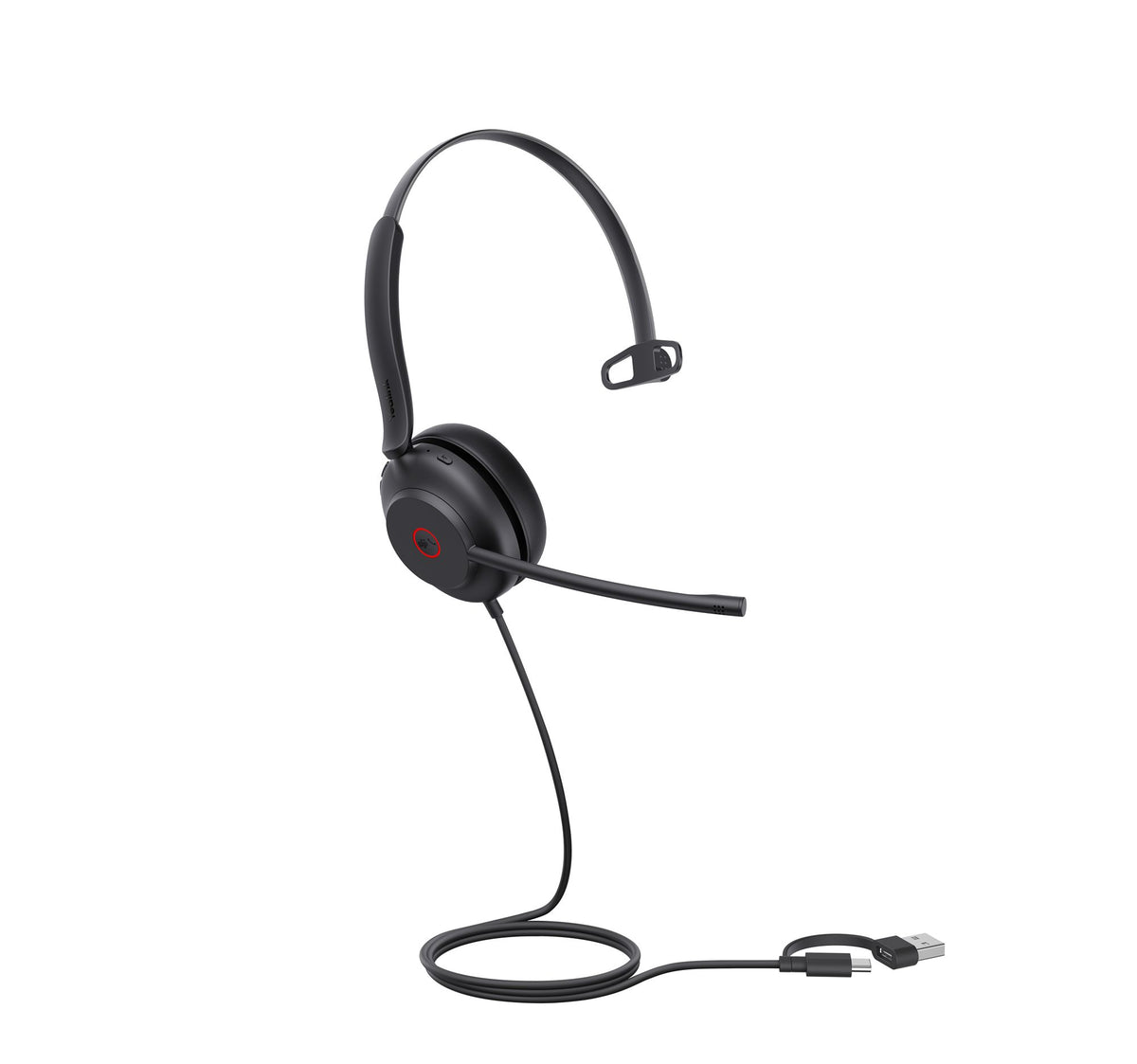 Yealink UH35 Mono Teams USB-C/A Avec fil Arceau Appels/Musique USB Type-C / USB Type-A Noir