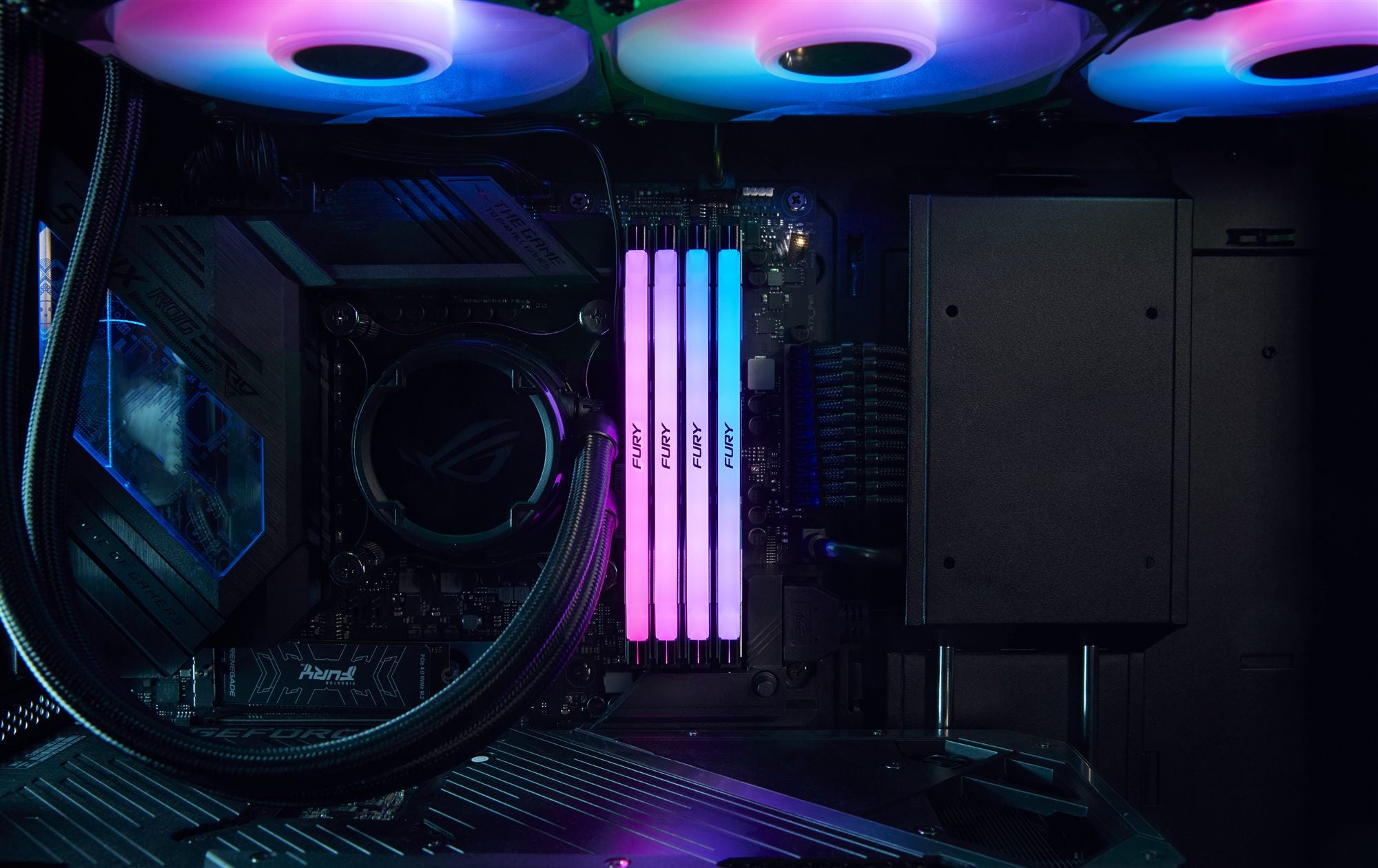KINGSTON 16Go 7600MT/s DDR5 CL38 DIMM FURY Renegade RGB XMP
