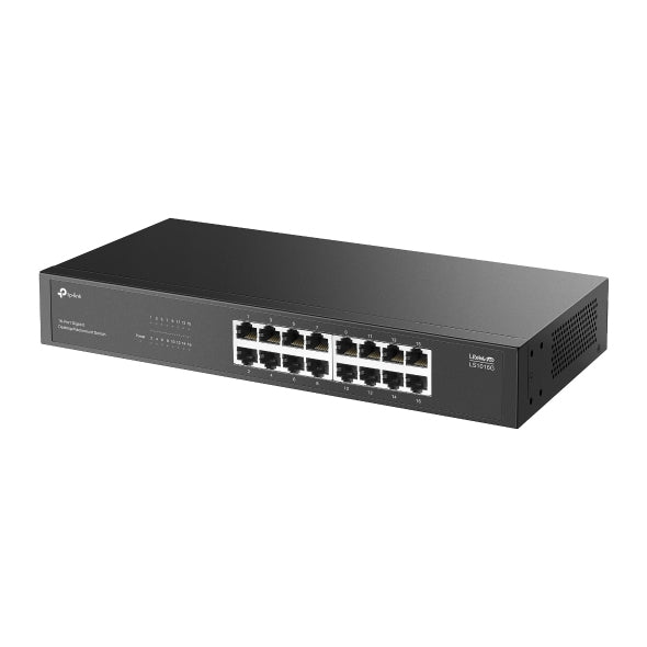 TP-Link LS1016G commutateur réseau Non-géré Gigabit Ethernet (10/100/1000) Noir