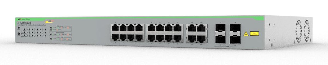 Switch WSmart 16x10/100/1000TX PoE+, 4xSFP100M/1G, PoE+ 370W
