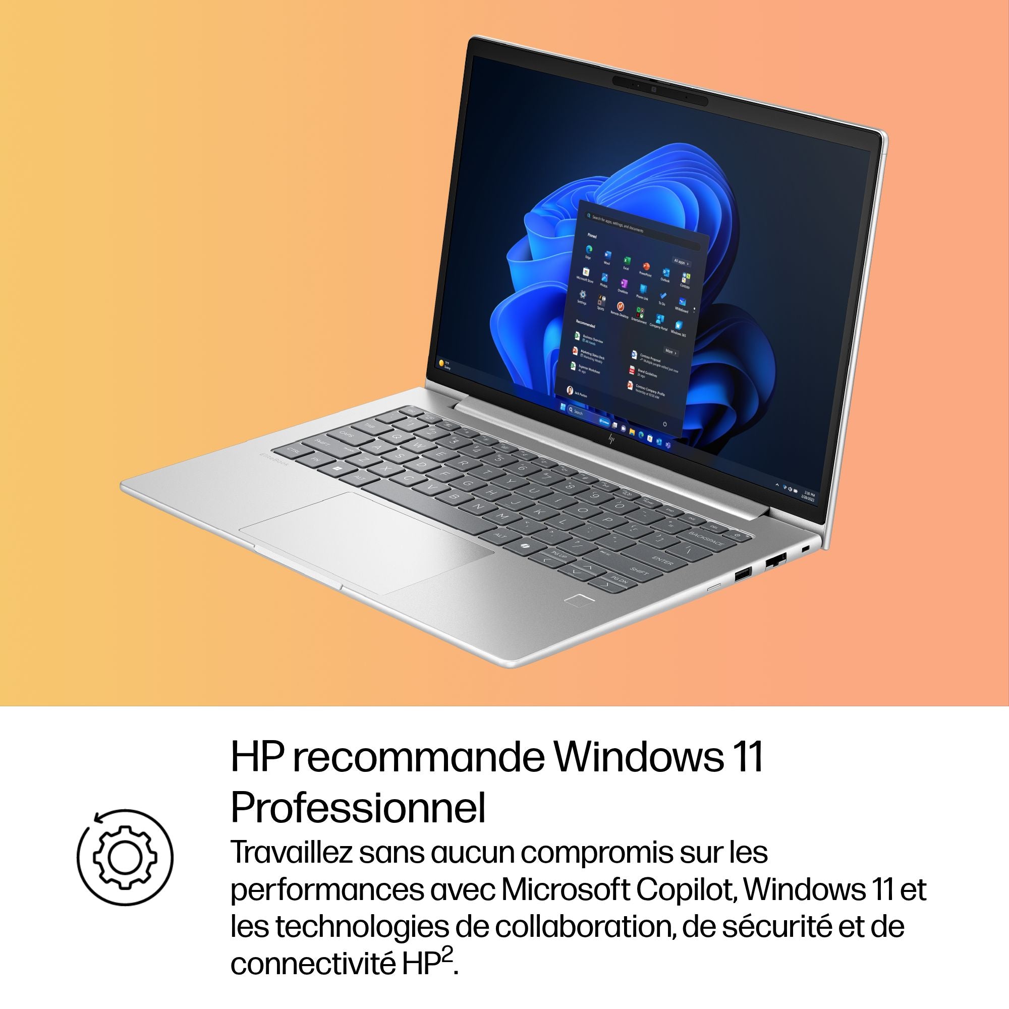 HP EliteBook 6 G1i IA Nouvelle génération Intel Core Ultra 7 255U 14p WUXGA 16Go 512Go SSD UMA W11P Copilot + PC 1/1/0