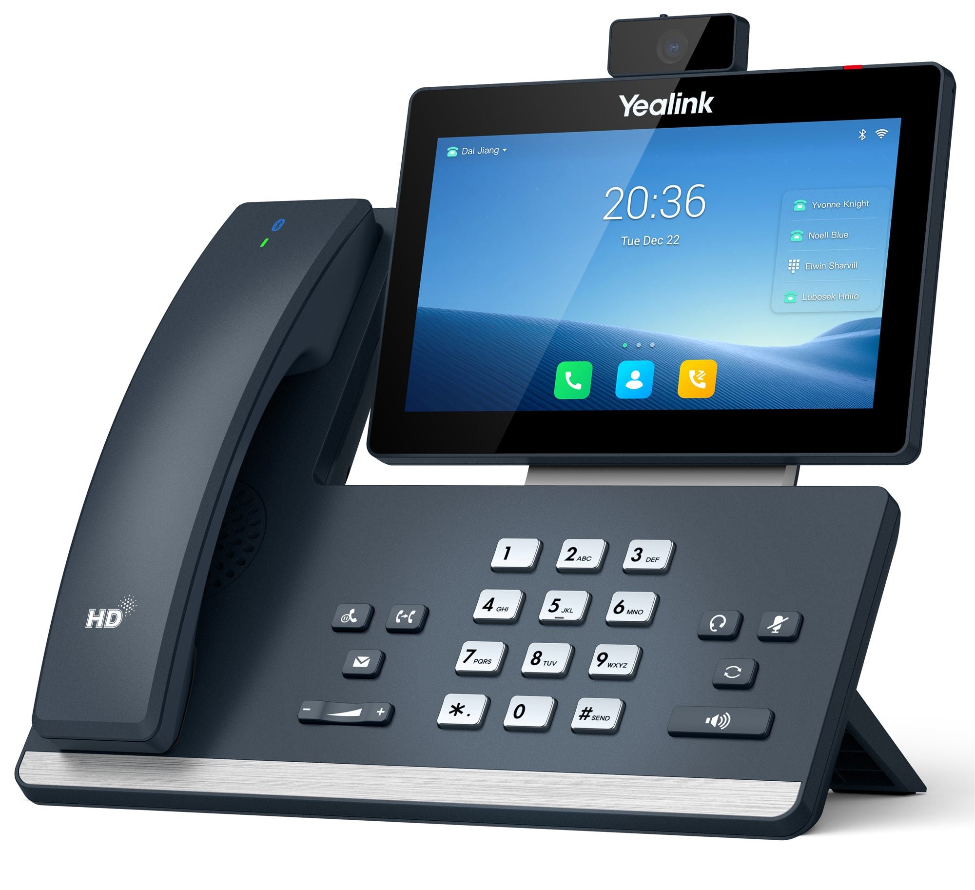 Yealink 1201606 téléphone fixe Gris LCD Wifi