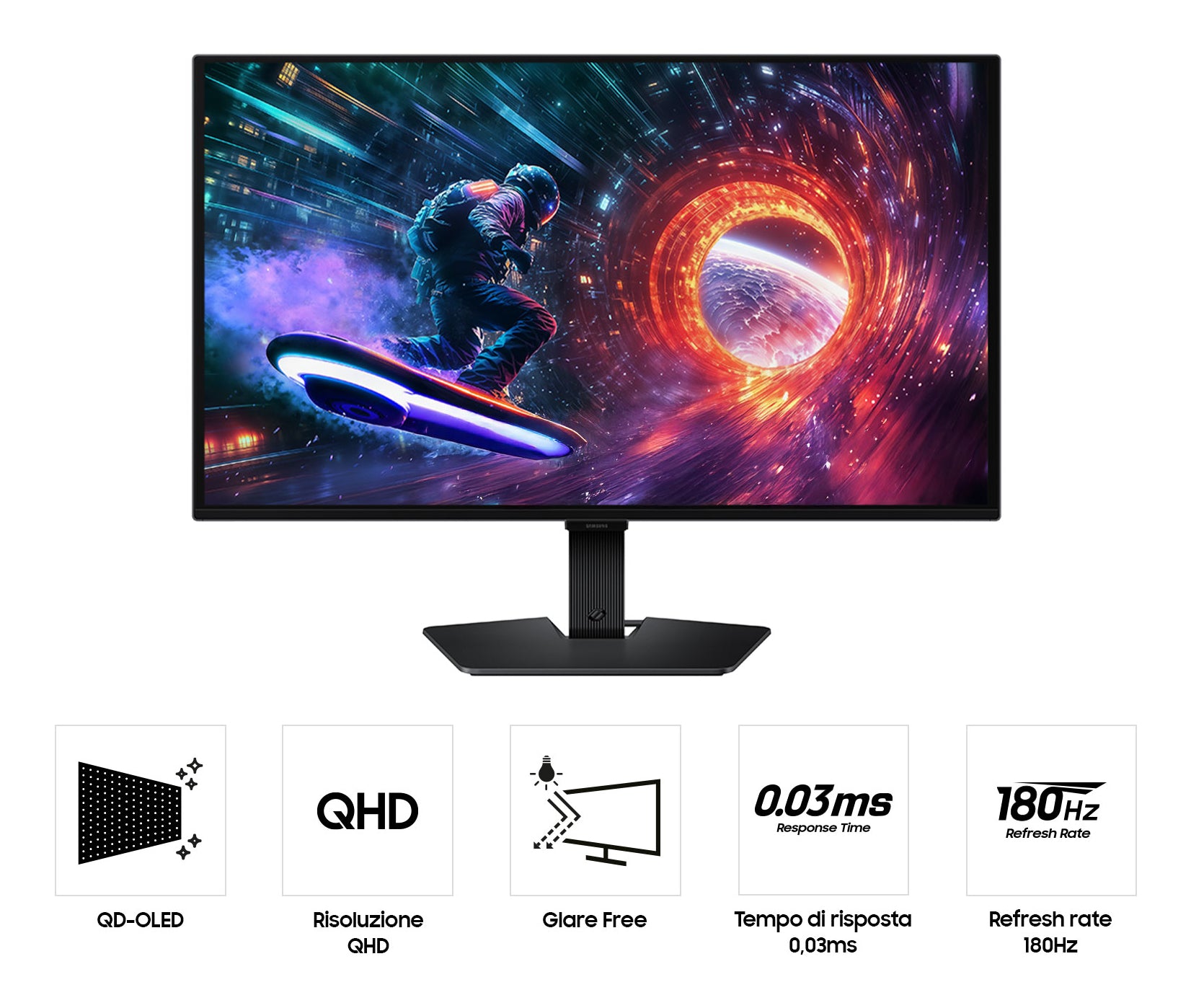 "Samsung G50F écran plat de PC 68,6 cm (27"") 2560 x 1440 pixels Quad HD OLED Noir"