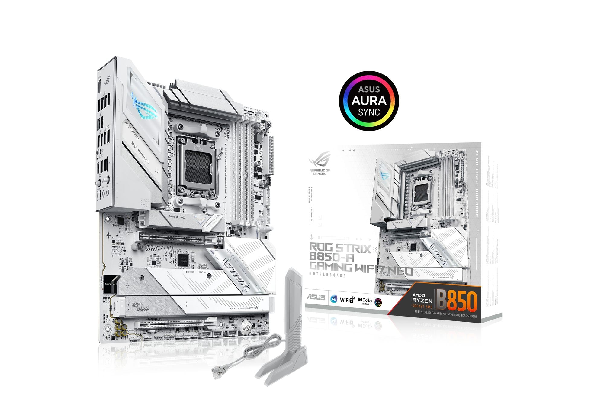 ASUS ROG STRIX B850-A GAMING WIFI7 NEO AMD ATX motherboard DDR5 PCIe 5.0 4xM.2