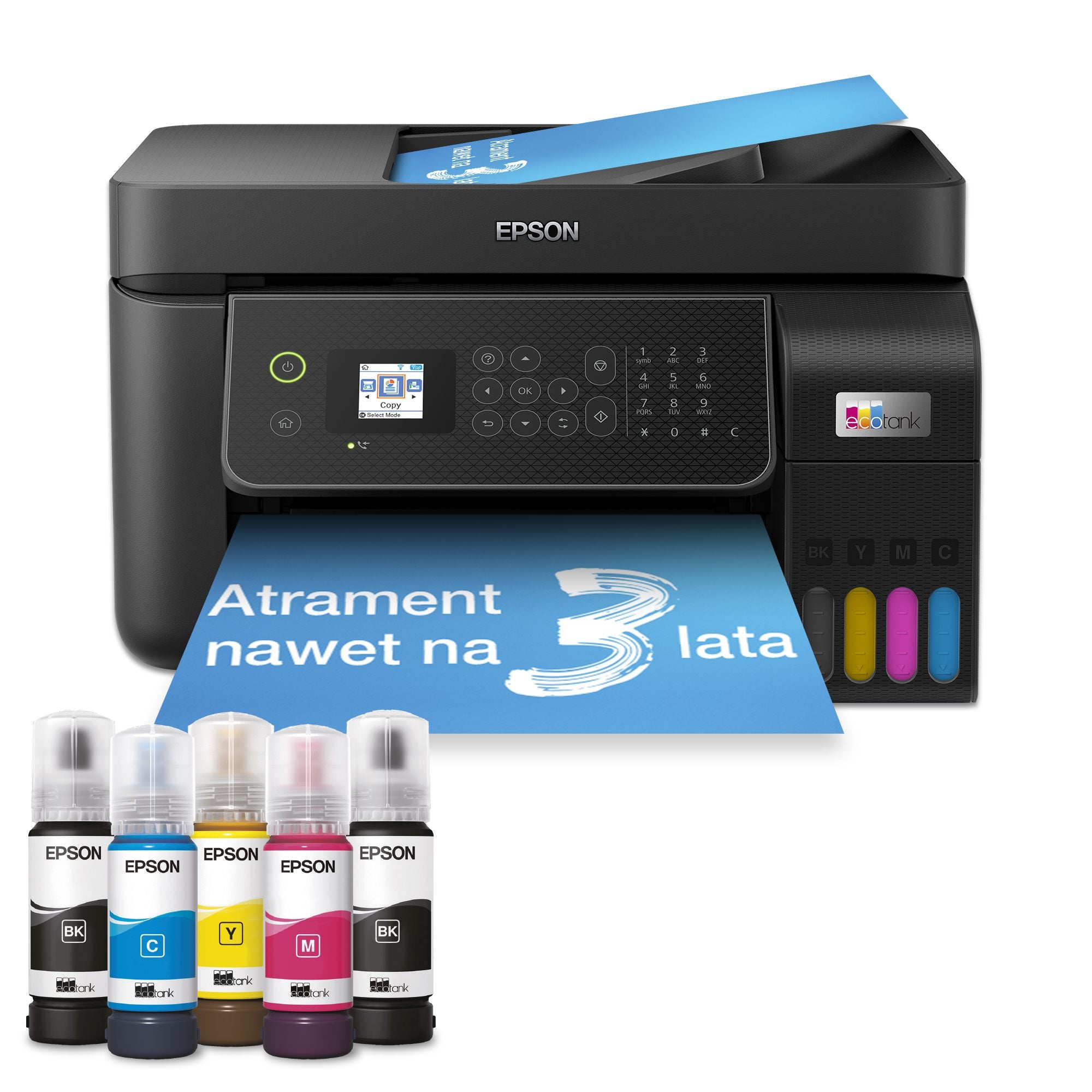 Epson EcoTank L5310 - appareil tout-en-un d'impression - impression, numérisation, copie, fax 5760 x 1440 DPI A4 10ppm Wi-Fi AirPrint