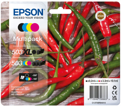 Epson C13T09R94010 cartouche d'encre 4 piece(s) Original Rendement élevé (XL) Noir, Cyan, Magenta, Jaune
