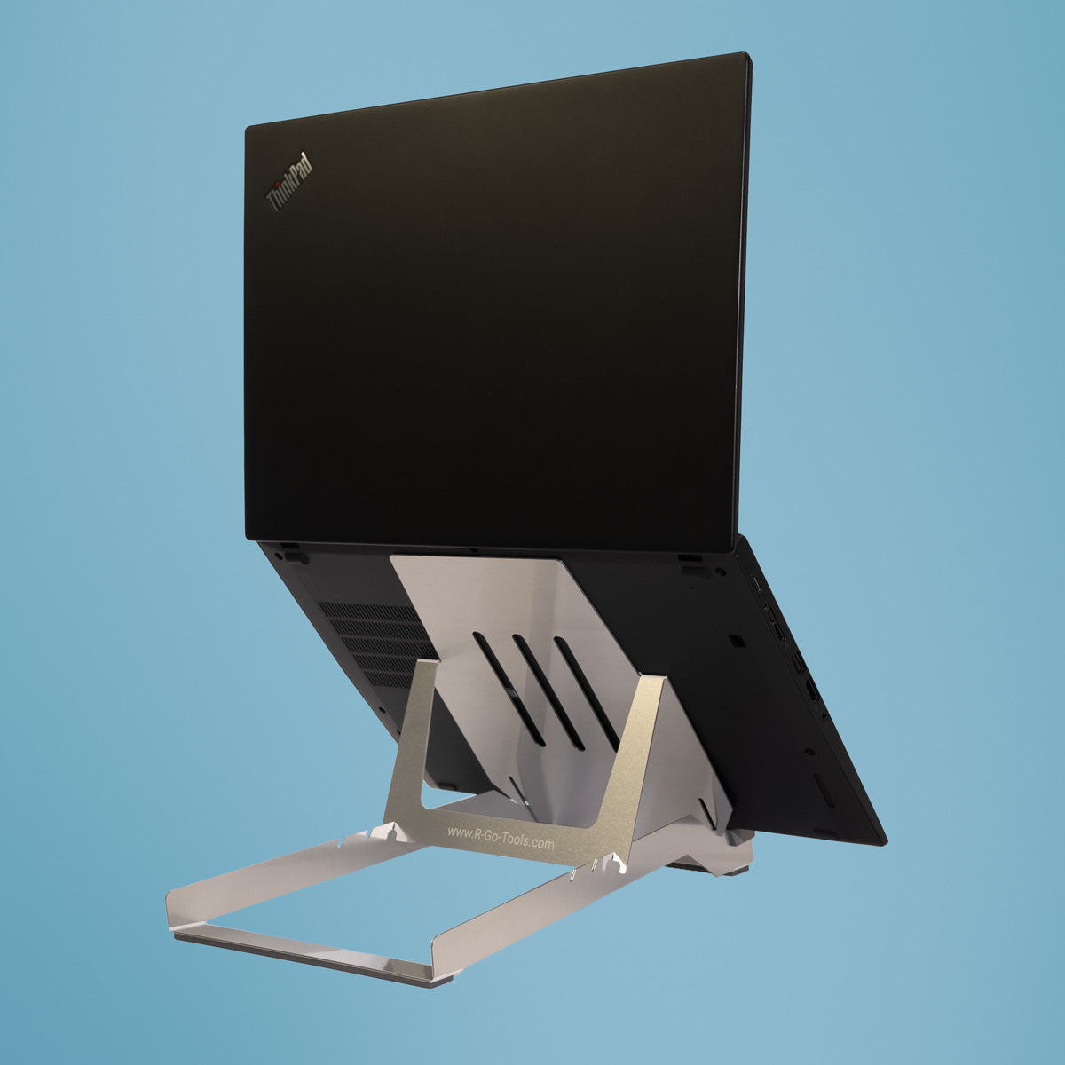 R-GO TOOLS Support pour PC portable Riser Basic, argent
