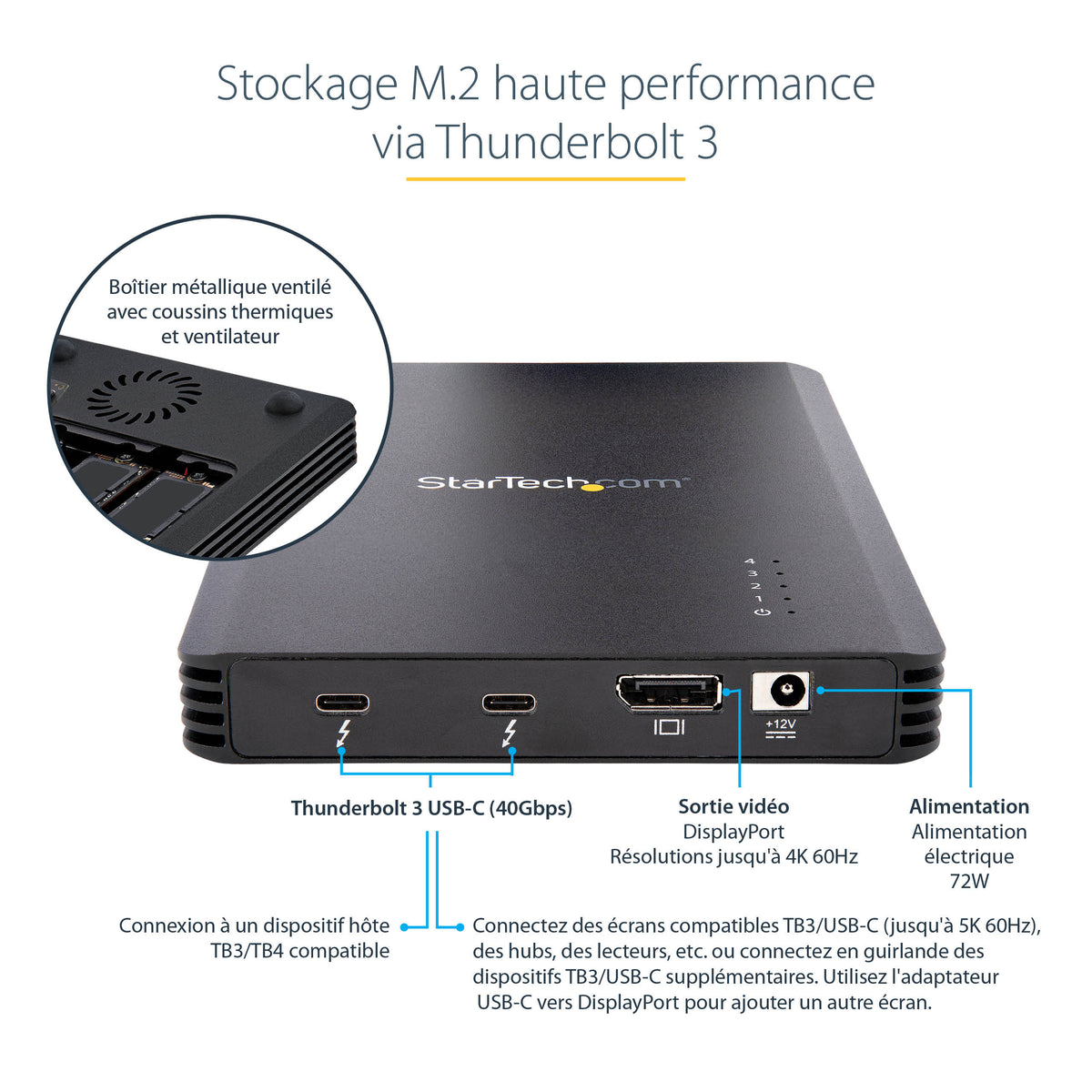 4 Bay Thunderbolt 3 NVMe Enclosure