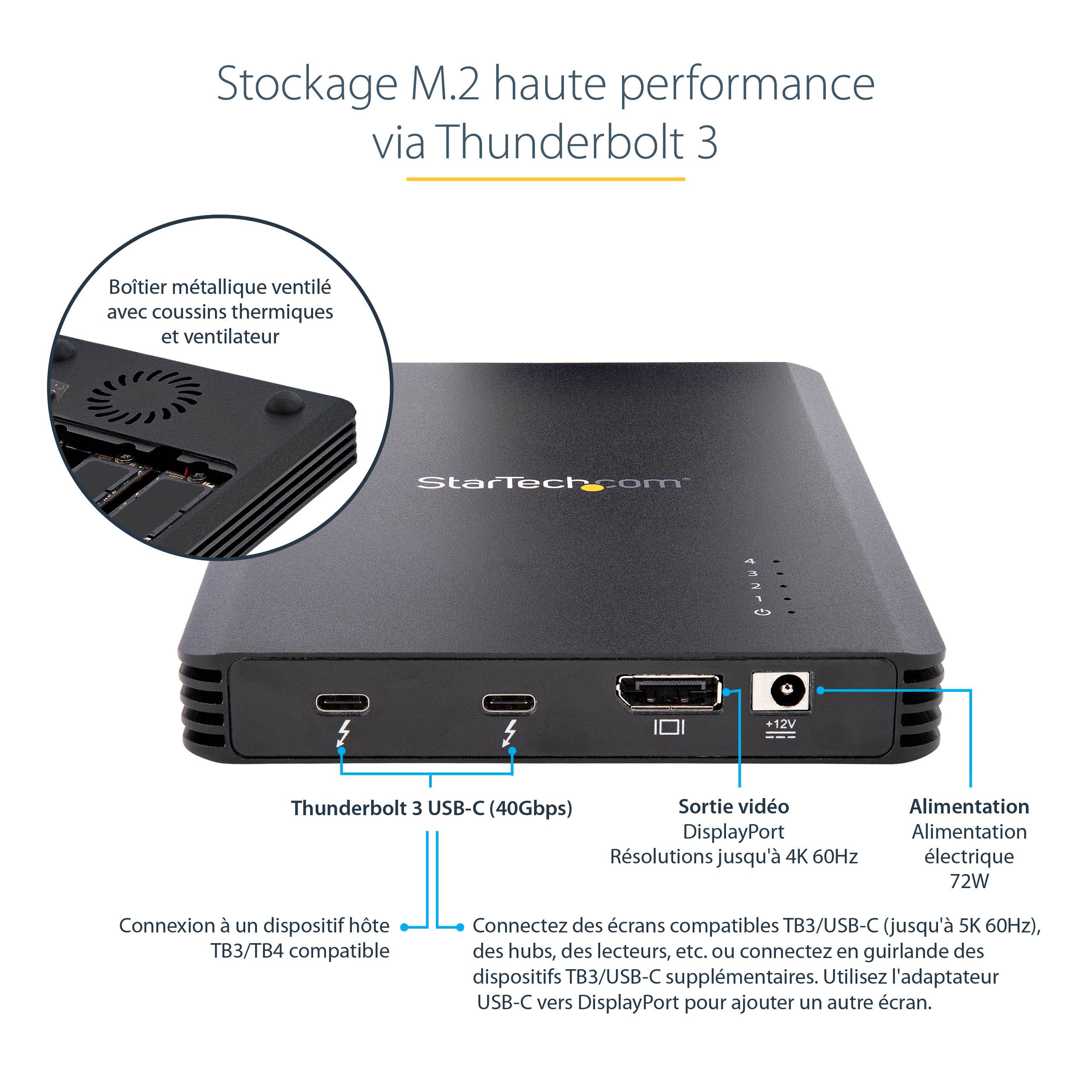 4 Bay Thunderbolt 3 NVMe Enclosure