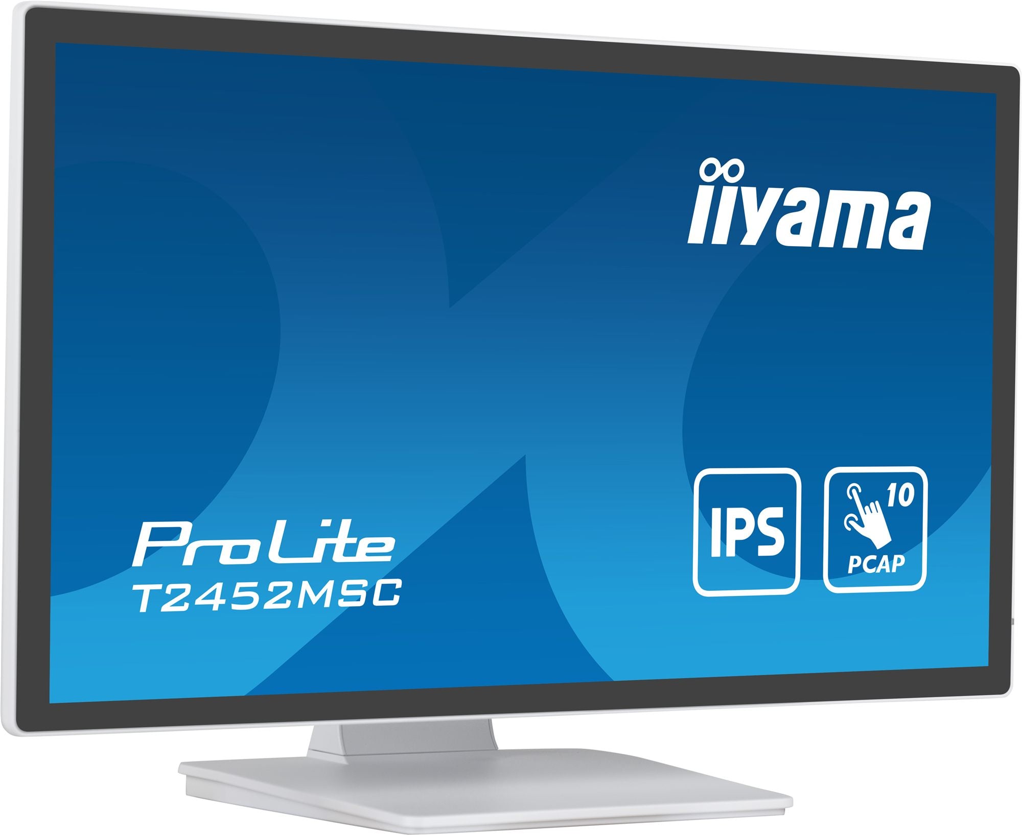 iiyama ProLite T2452MSC-W1 écran plat de PC 61 cm (24") 1920 x 1080 pixels Full HD LCD Écran tactile Multi-utilisateur Blanc