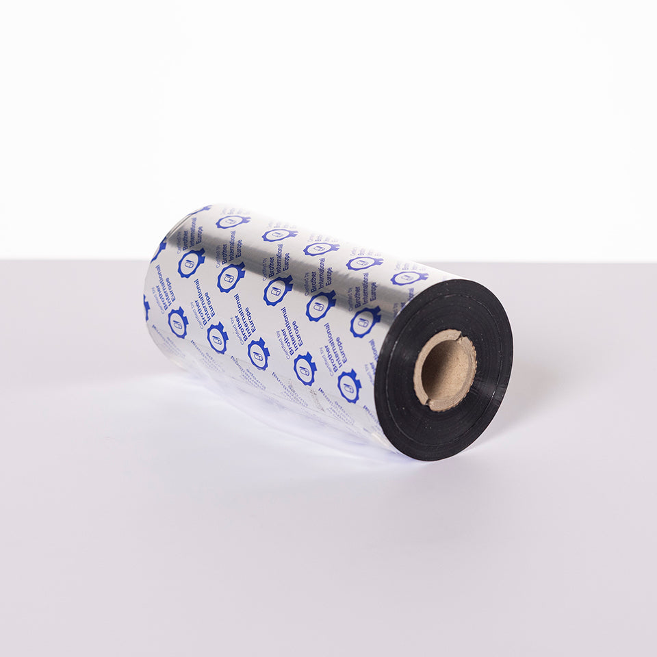 BROTHER BWP1D450154 Ruban Noir Cire Premium 154 mm x 450 m - par pack de 5