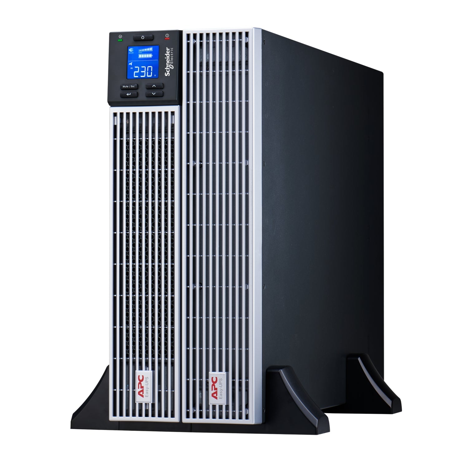 APC Easy UPS On-Line UPS Rack AC 230V 1800Watt 2000VA Li-ion RS-232 USB output connectors 6 4U 19 Black with silver