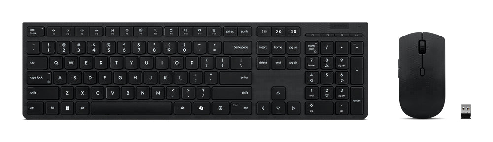 LENOVO Professional Wireless Rechargeable Keyboard and Mouse Combo AI - French